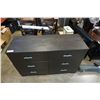 Image 2 : Black 6 drawer dresser