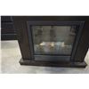 Image 3 : BLACK ELECTRIC FIREPLACE IN MANTLE