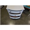 Image 2 : WHITE 3 DRAWER BOWED FRONT DRESSER