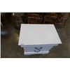 Image 2 : WHITE PAINTED 2 DRAWER NIGHTSTAND
