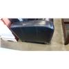 Image 2 : BLACK LEATHER LOOK ARMCHAIR