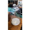 Image 1 : GLASS DOME - APPROX 16 INCHES TALL