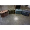 Image 1 : 2 VINTAGE PLASTIC SEWING BASKETS AND 2 VINTAGE CASES