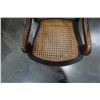 Image 2 : ANTIQUE WICKER BACK ROCKING CHAIR