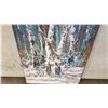 Image 2 : BIRCH IN MIDWINTER 12X30"  ORIGINAL PAINTING BY OTTO JEGODTKA