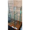 Image 2 : LOT OF GLASS CD RACKS
