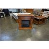 Image 1 : OAK FIREPLACE MANTLE WITH DIMPLEX ELECTRIC FIREPLACE