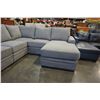 Image 8 : BRAND NEW LIGHT GREY FABRIC 5 PIECE MODULAR AND REVERSIBLE SECTIONAL SOFA - RETAIL $3699