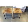 Image 2 : NEW PAIR OF MODERN INDUSTRIAL END TABLES RETAIL $269
