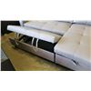 Image 10 : BRAND NEW PULL OUT SOFA BED RETAIL $1199 GREY FABRIC W/ STORAGE  83" X 52"