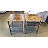 Image 1 : NEW PAIR OF MODERN INDUSTRIAL END TABLES RETAIL $269