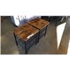 Image 2 : NEW PAIR OF MODERN INDUSTRIAL END TABLES RETAIL $269