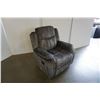 Image 10 : BRAND NEW MODERN VELVET 3 PIECE SOFA SET W/ DROP DOWN CONSOLE AND ROCKING RECLINER - RETAIL $2899