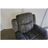 Image 13 : BRAND NEW MODERN VELVET 3 PIECE SOFA SET W/ DROP DOWN CONSOLE AND ROCKING RECLINER - RETAIL $2899