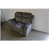 Image 17 : BRAND NEW MODERN VELVET 3 PIECE SOFA SET W/ DROP DOWN CONSOLE AND ROCKING RECLINER - RETAIL $2899