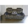 Image 24 : BRAND NEW MODERN VELVET 3 PIECE SOFA SET W/ DROP DOWN CONSOLE AND ROCKING RECLINER - RETAIL $2899