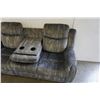Image 26 : BRAND NEW MODERN VELVET 3 PIECE SOFA SET W/ DROP DOWN CONSOLE AND ROCKING RECLINER - RETAIL $2899