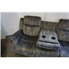 Image 27 : BRAND NEW MODERN VELVET 3 PIECE SOFA SET W/ DROP DOWN CONSOLE AND ROCKING RECLINER - RETAIL $2899