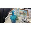 Image 2 : ART GLASS VASE AND CENTERPIECE AND MINI NHL TROPHIES