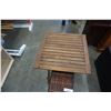 Image 2 : IKEA FOLDING PATIO SIDE TABLE AND METAL PLANTER STAND