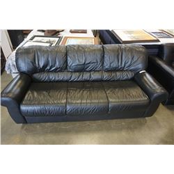 BLACK LEATHER SOFA