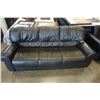 Image 1 : BLACK LEATHER SOFA
