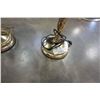 Image 3 : Pair of brass and smoked glass lamps