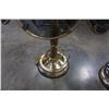 Image 4 : Pair of brass and smoked glass lamps