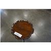 Image 2 : VINTAGE PARLOUR TABLE AND WICKER SIDE TABLE
