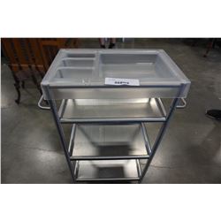 IKEA STAINLESS ROLLING ORGANIZING CART