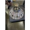 Image 1 : LARGE LEADED GLASS HANGING LIGHT