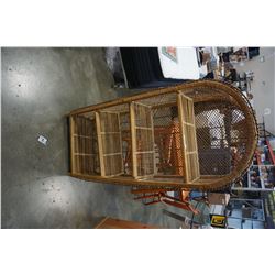 WICKER SHELF - APPROX 6 FOOT TALL
