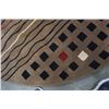 Image 2 : 7 FOOT 11 INCH ROUND HAND TUFTED WOOLEN RUG BROWN