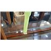 Image 3 : BOWED FRONT DISPLAY CABINET CRACKED BACK MIRROR