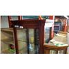 Image 2 : 2 PIECE GLASS WINE DISPLAY CABINET