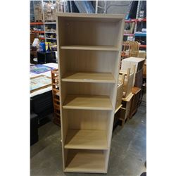 MAPLE BOOKSHELF - APPROX 77 INCHES TALL