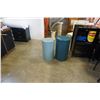 Image 1 : 2 CARDBOARD BARRELS WITH METAL LIDS