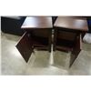 Image 3 : PAIR OF BROWN 1 DOOR NIGHTSTANDS
