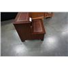 Image 2 : MAHOGANY LEATHER INSERT BEDSIDE STAIRS