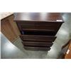 Image 2 : BROWN 4 DRAWER CHEST OF DRAWERS