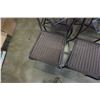Image 3 : 4 METAL WICKER LOOK SEAT PATIO CHAIRS WITH TILE ACCENTS