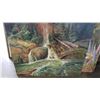 Image 1 : LITTLE FALLS BY THE OLD RIDGE 20X26" ORIGINAL PAINTING BY OTTO JEGODTKA