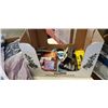 Image 3 : Box of new blouses with hygene and beauty supplies
