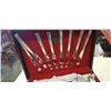 Image 2 : ANTIQUE OAK CUTLERY CANTEEN W/ COMMUNITY CUTLERY SET