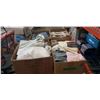 Image 1 : 4 BOXES OF ESTATE TOWELS, ETC