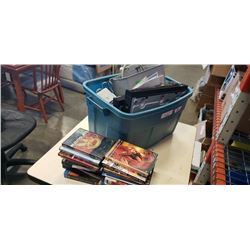 TOTE OF ELECTRONICS, DVD PLAYERS, AND DVDS