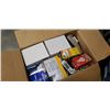 Image 3 : 2 BOXES OF LIGHTBULBS, FLOOD LIGHTS, AND TRACK LIGHTS