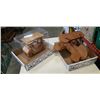 Image 1 : Wooden model plane and golf cart