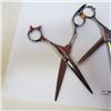 Image 1 : 2 PAIRS OF STAINLESS BARBERS HAIRDRESSERS SCISSORS