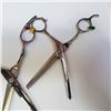 Image 2 : 2 PAIRS OF STAINLESS BARBERS HAIRDRESSERS SCISSORS